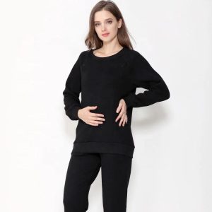 dres ciążowy do karmienia czarny