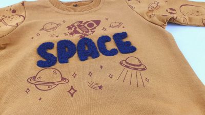 dres chłopięcy musztardowy space bluza