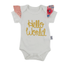 komplet dziewczecy body hello world onno