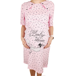 koszula ciążowa do karmienia różowa