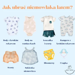 jak ubrać niemowlaka latem