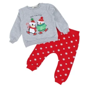 ubranko świąteczne dla niemowląt dres pingwinek