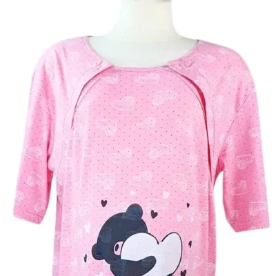 koszula do karmienia XXL różowa