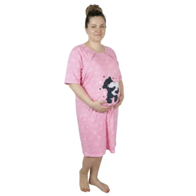 koszula nocna do karmienia duże rozmiary niebieska koszule do karmienia duże rozmiary