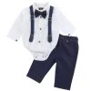 elegancki zestaw dla chłopca granatowy