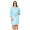 szlafrok ciążowy szlafrok damski plus size niebieski