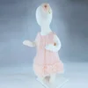 tiulowa sukieneczka dla niemowląt z opaską łososiowa