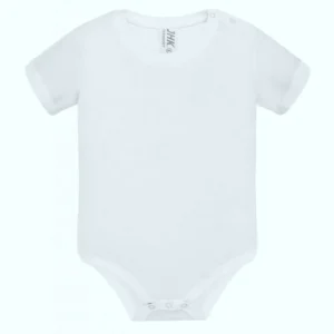 białe body z krótkim rękawem, letnie ubranka dla niemowląt