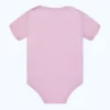 różowe body niemowlęce z krótkim rękawem