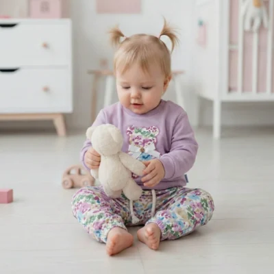 dres dla niemowlaka dziewczynki w kwiaty