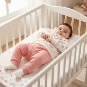 dresik niemowlęcy dla dziewczynki różowy w kwiaty