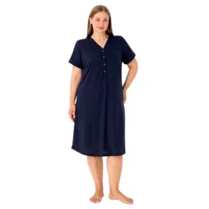 Koszula plus size granatowa