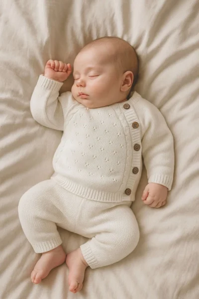 Komplet dzianinowy dla niemowlaka