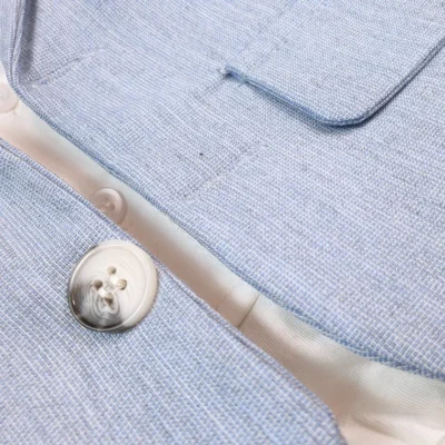 Niebieski garnitur dla niemowlaka do chrztu ubranko do Chrztu dla chłopca