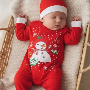 rampers świąteczny bałwan bobas