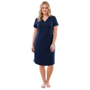 Koszula plus size granatowa koszula ciążowa koszula do karmienia