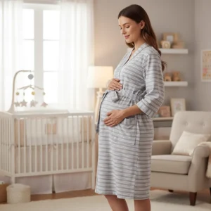 szlafrok ciążowy damski paski