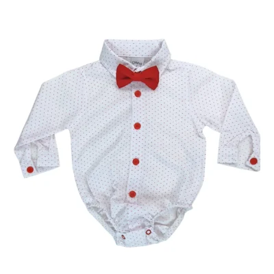 komplet świąteczny dla chłopca czerwony