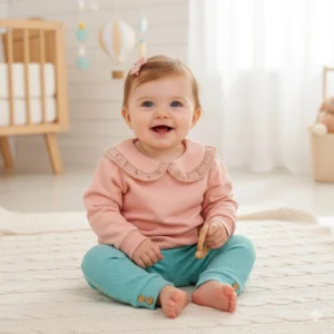 bluza i legginsy dla niemowlaka dziewczynki