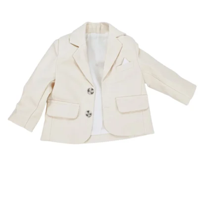 kremowy garnitur niemowlecy