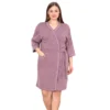 szlafrok plus size ciązowy sliwkowy brudny roz