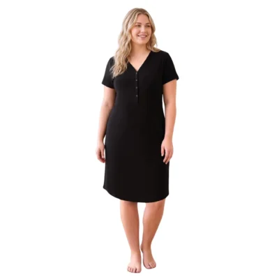 Koszula plus size czarna koszula ciążowa koszula do karmienia