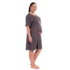 koszula do karmienia brązowa plus size